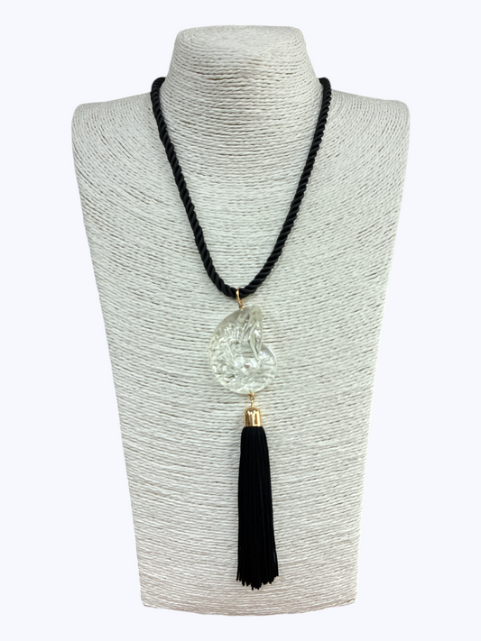N5127 |Tassel Acrylic Pendant Necklace | 25N1725