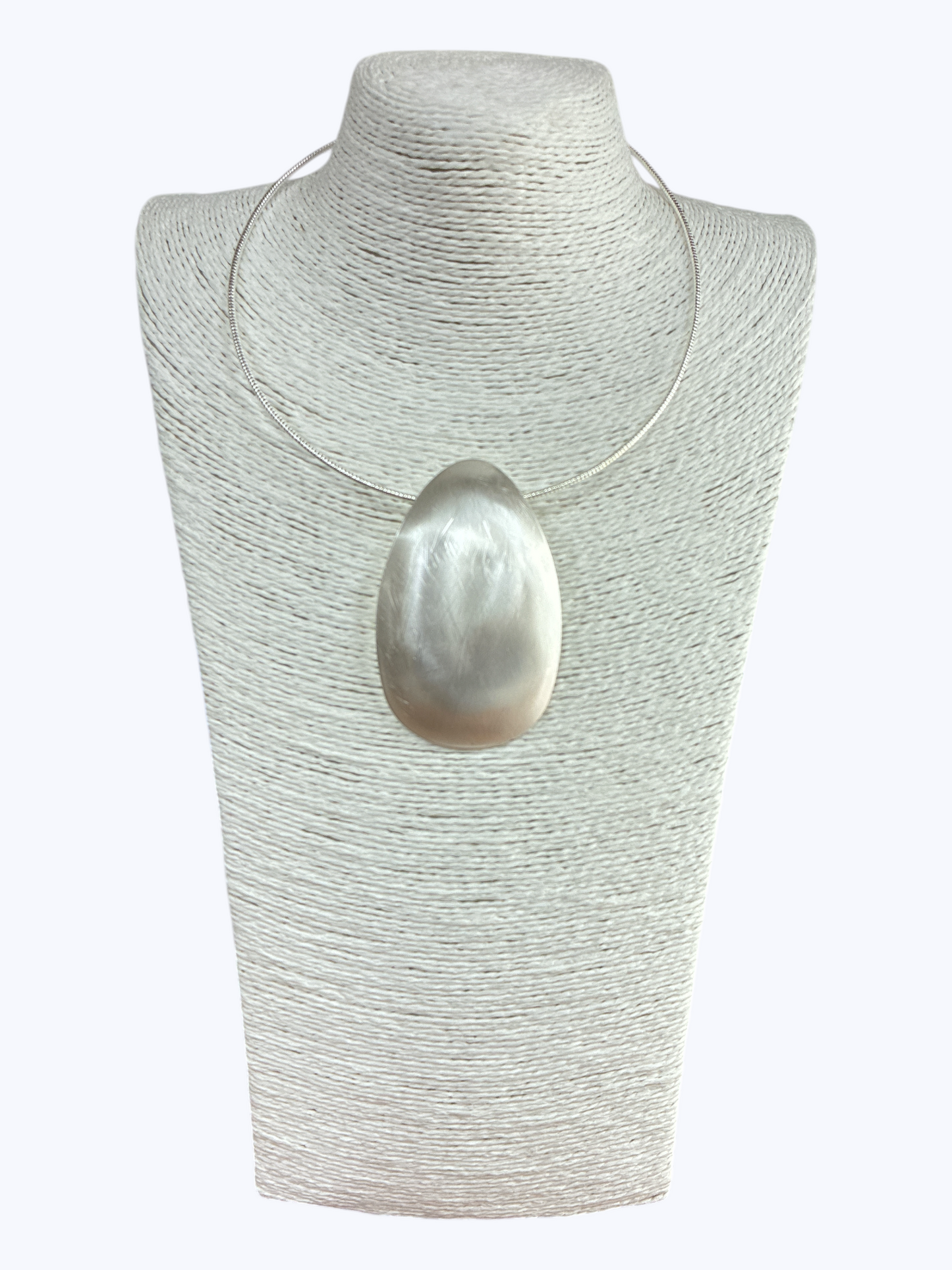 N5131 | Matte Teardrop Pendant Choker Necklace | NK26106