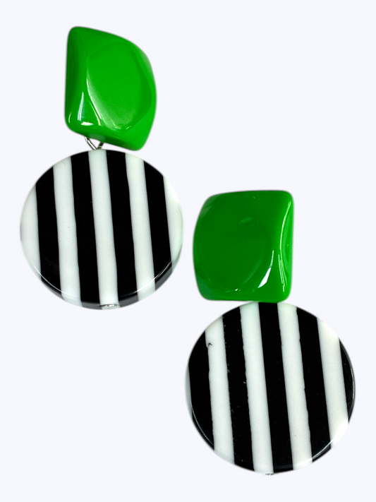 E2305 | Acrylic Stripe Post  Earrings | ER42601