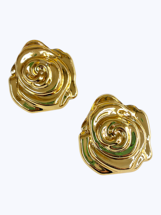 E2217 | Large Sculpted Floral Earrings | KE2977