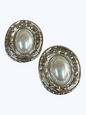 E2315 | Oval Pearl Earrings | KE3505