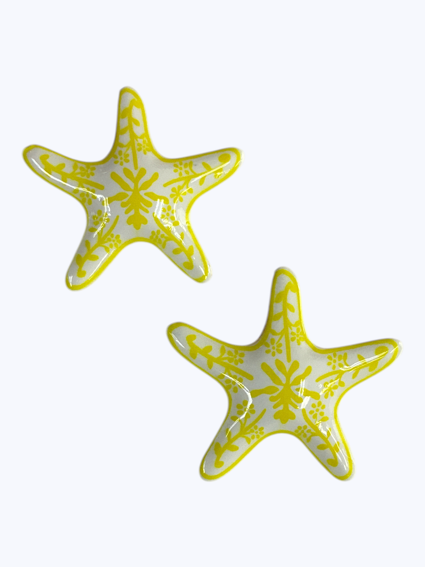 E2281 | Starfish Blue White Earrings | 83E2601