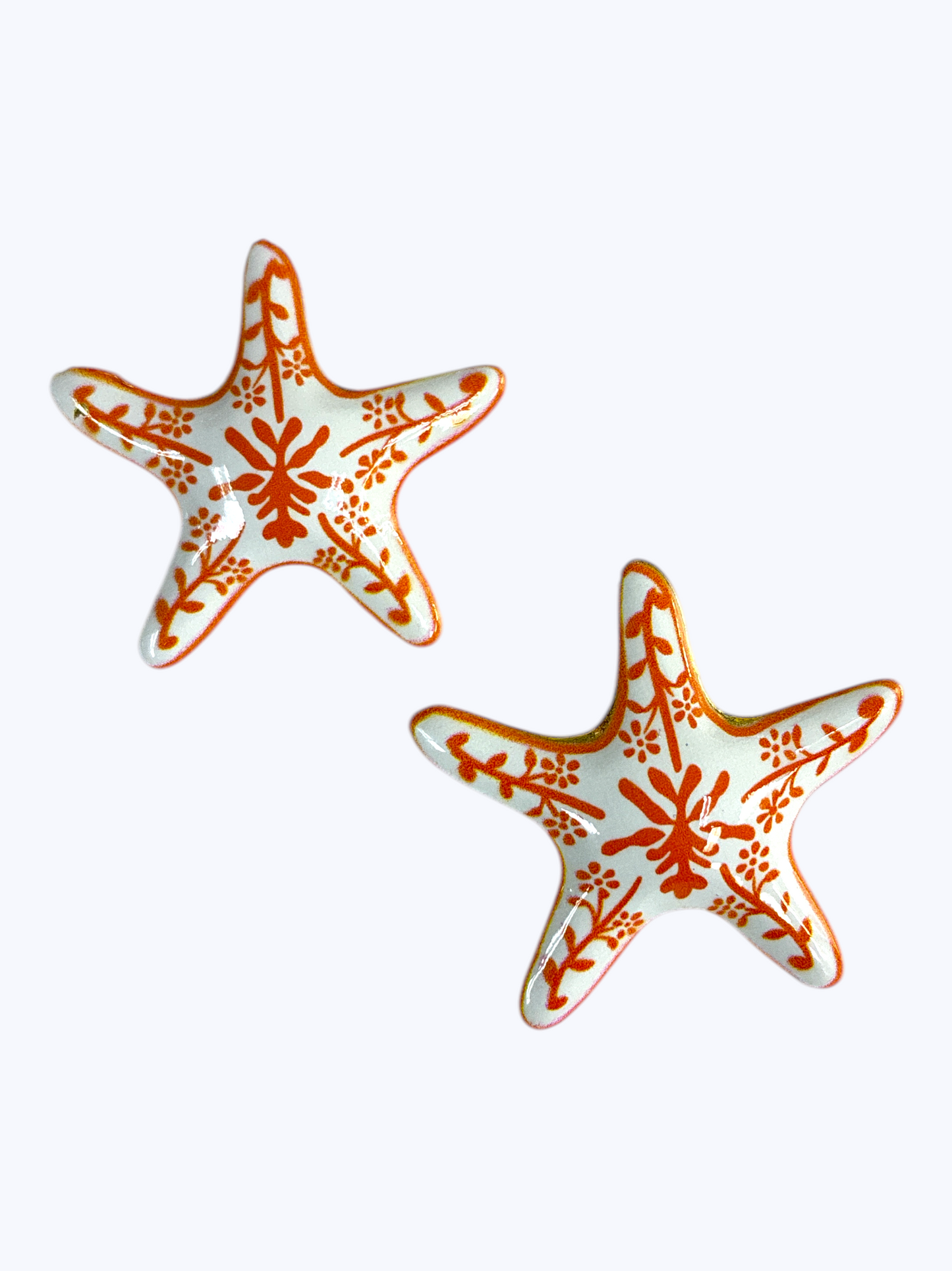 E2281 | Starfish Blue White Earrings | 83E2601