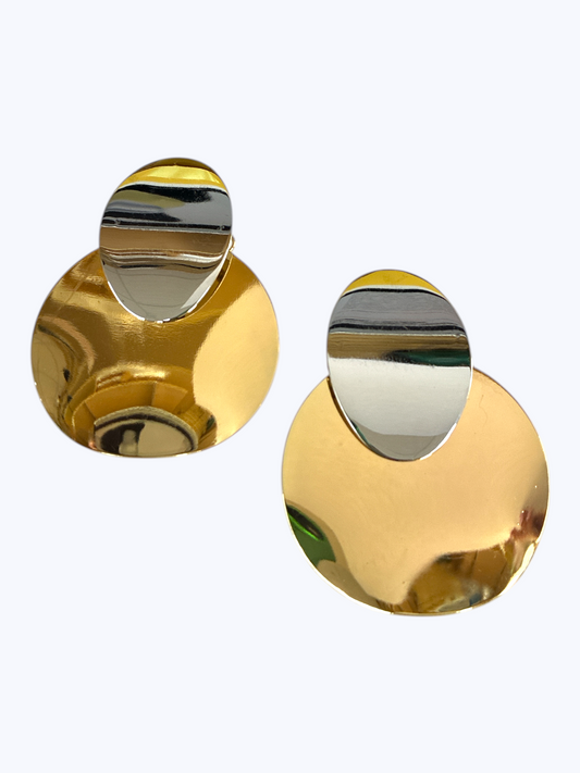 E0077 | Sculpted Disc Earrings | KE2926