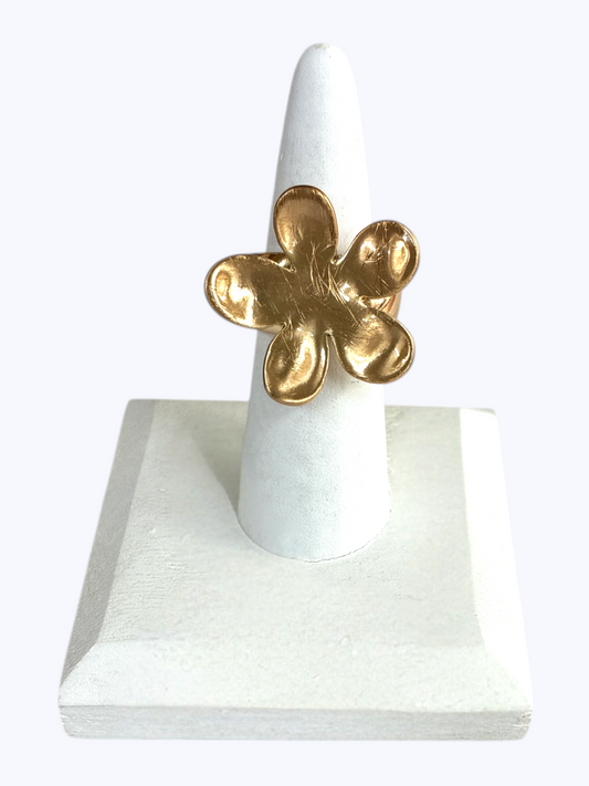 R0086 | Matte Flower Stretch Ring | RG26103