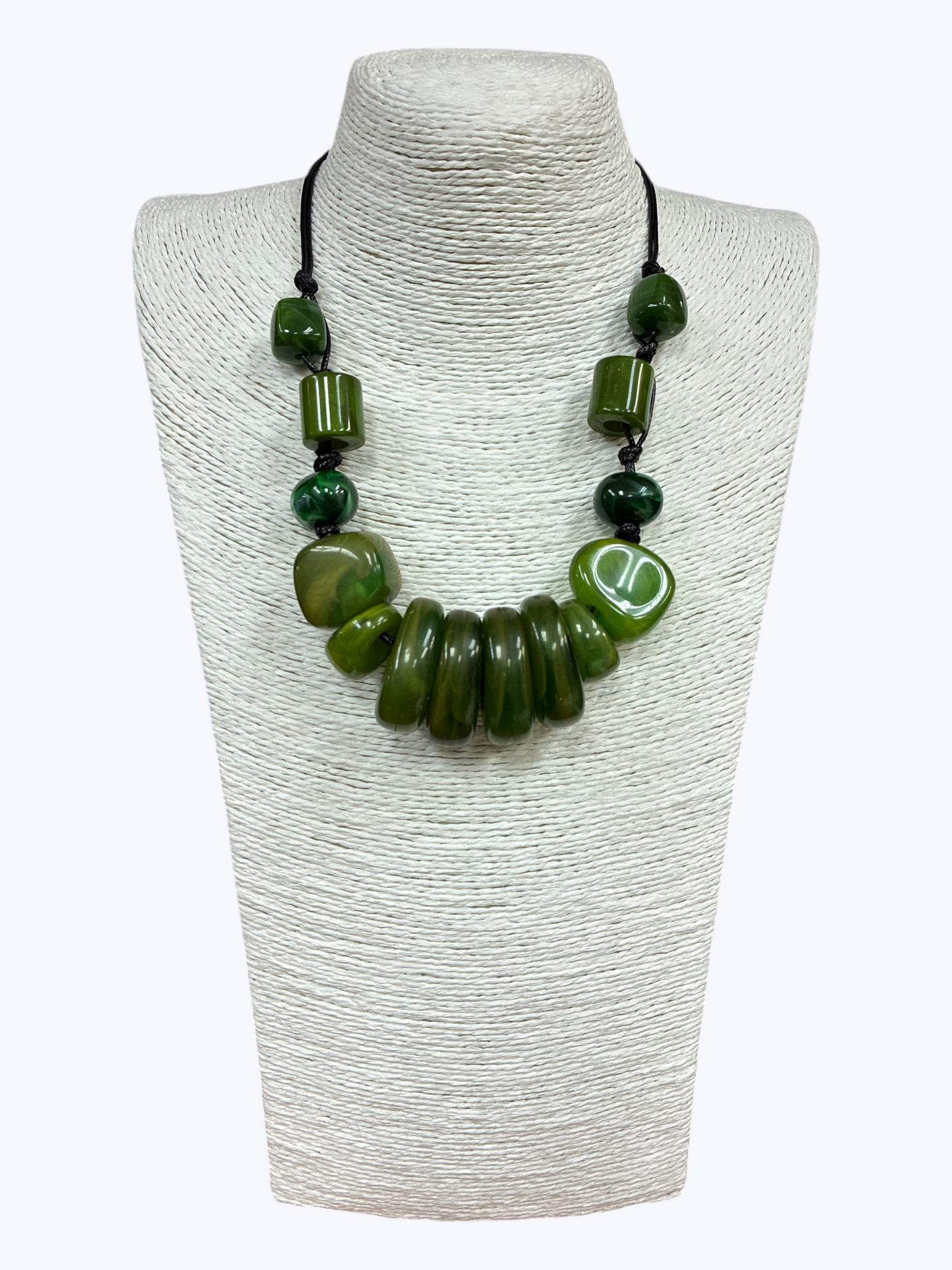 N5156 | Olive Acrylic Adjustable Necklace | NK26129
