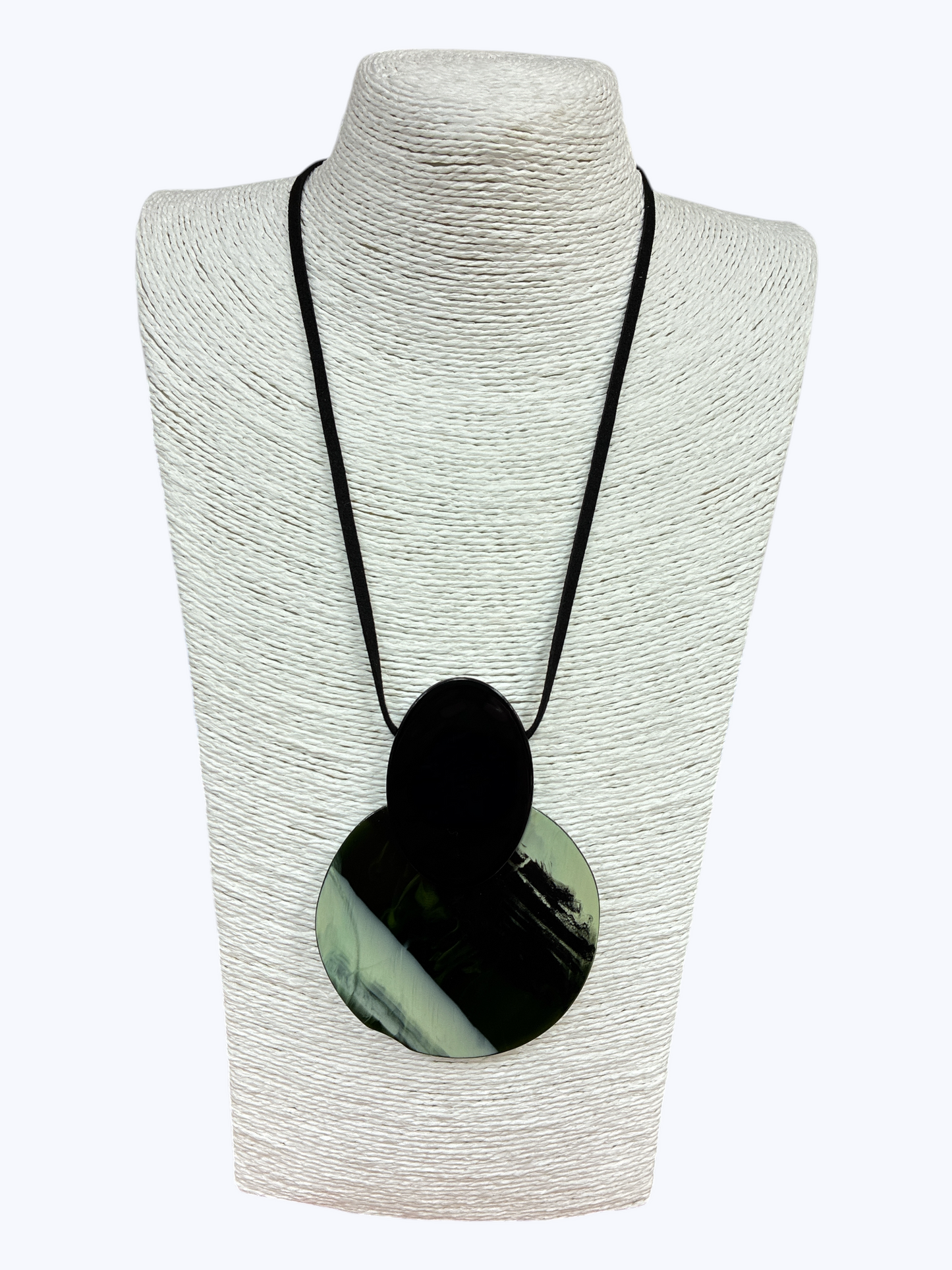 N5147 | Acrylic Double Circle Necklace | NK26120