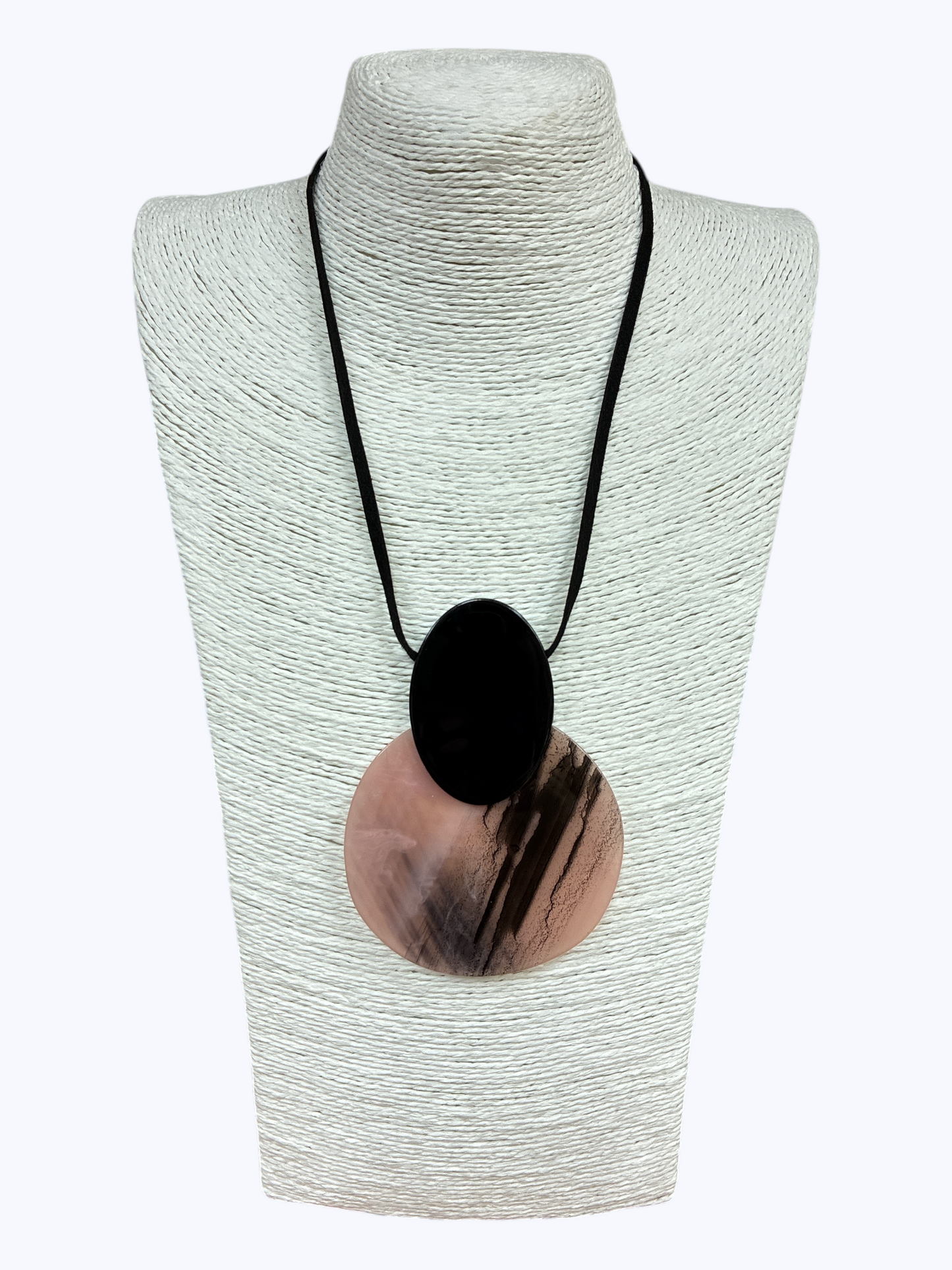 N5147 | Acrylic Double Circle Necklace | NK26120