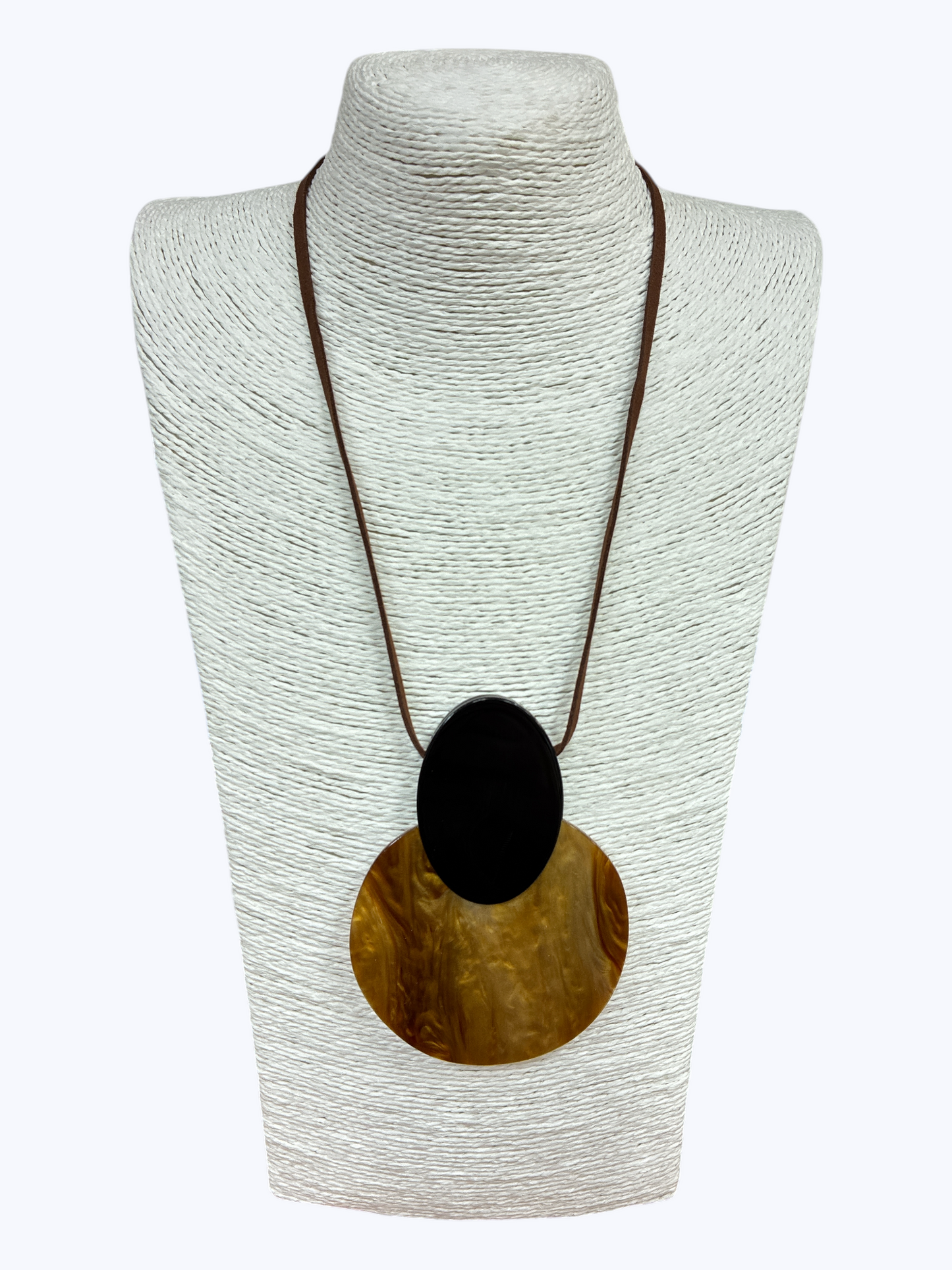 N5147 | Acrylic Double Circle Necklace | NK26120