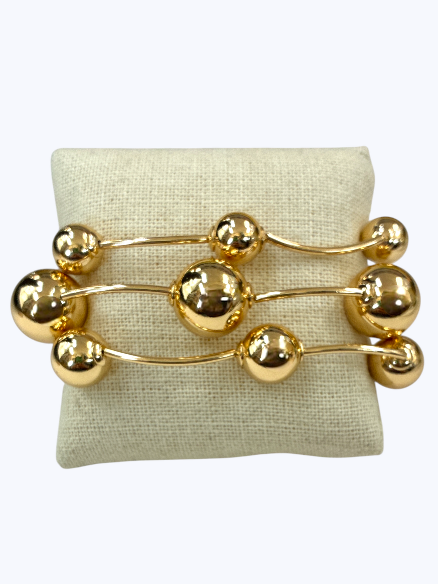 B0393 | Modern Bead Coil Bracelet | TB9233