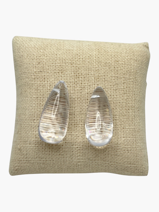 E2344 | Clear Teardrop Stud Earrings | ER2663