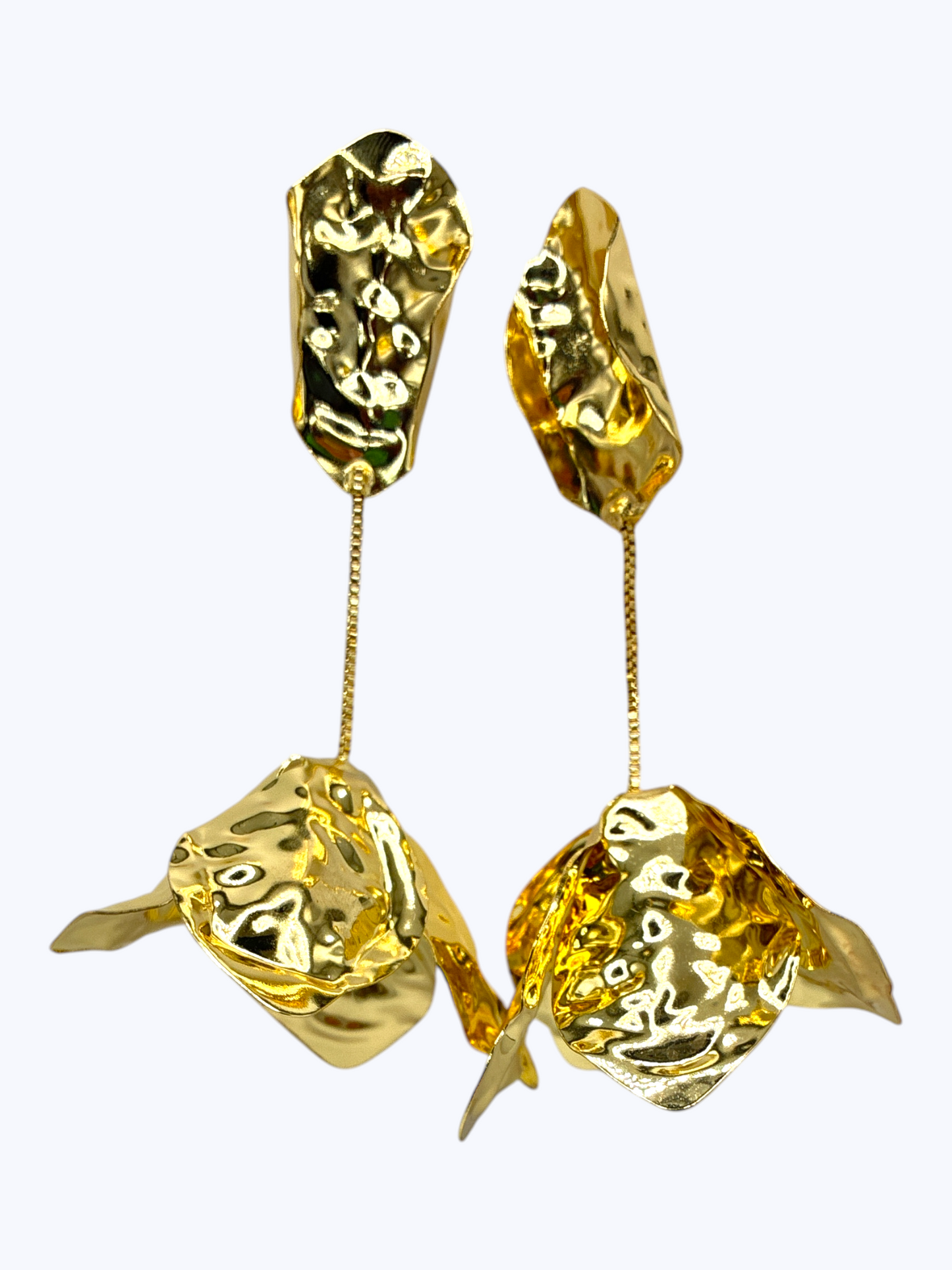 E2331 | Hammered Flower Dangle Earrings | ER2650