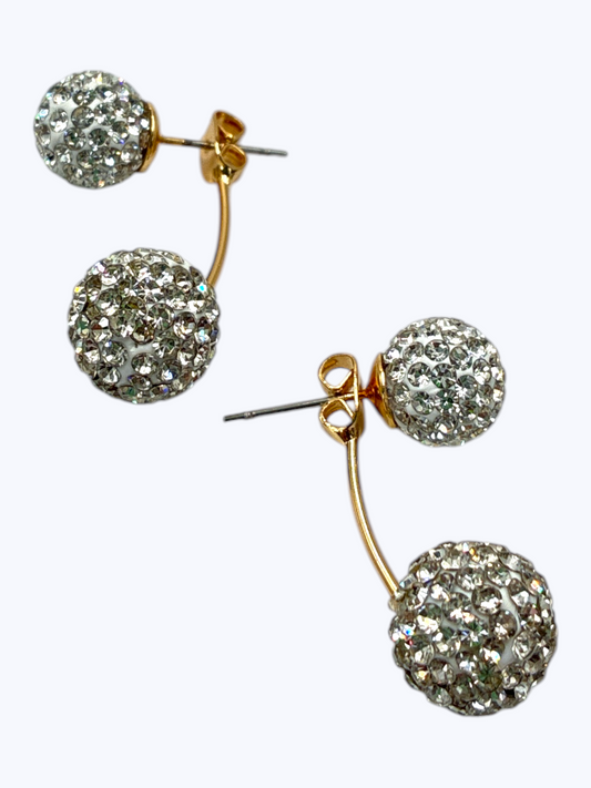 E2321 | Sparkle Sphere Drop Earrings | YE3541