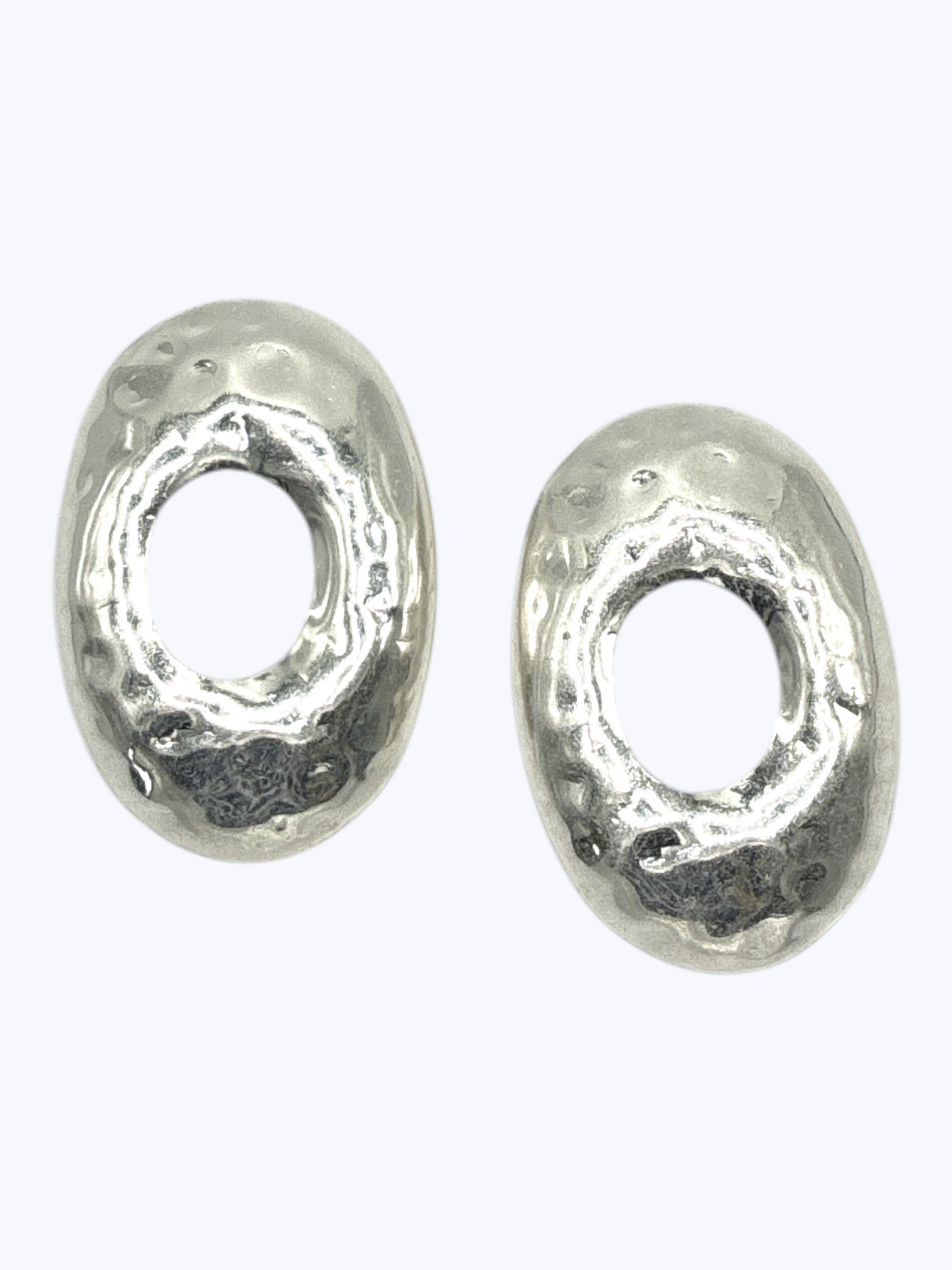 E2348 | Organic Oval Statement Earrings | KE1127