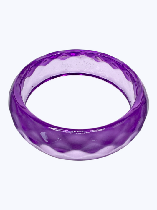 B0470 | Purple Acrylic Bangle Bracelet | BR26128