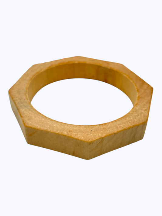 B0476 | Geometric Wooden Bangle Bracelet | BR26134