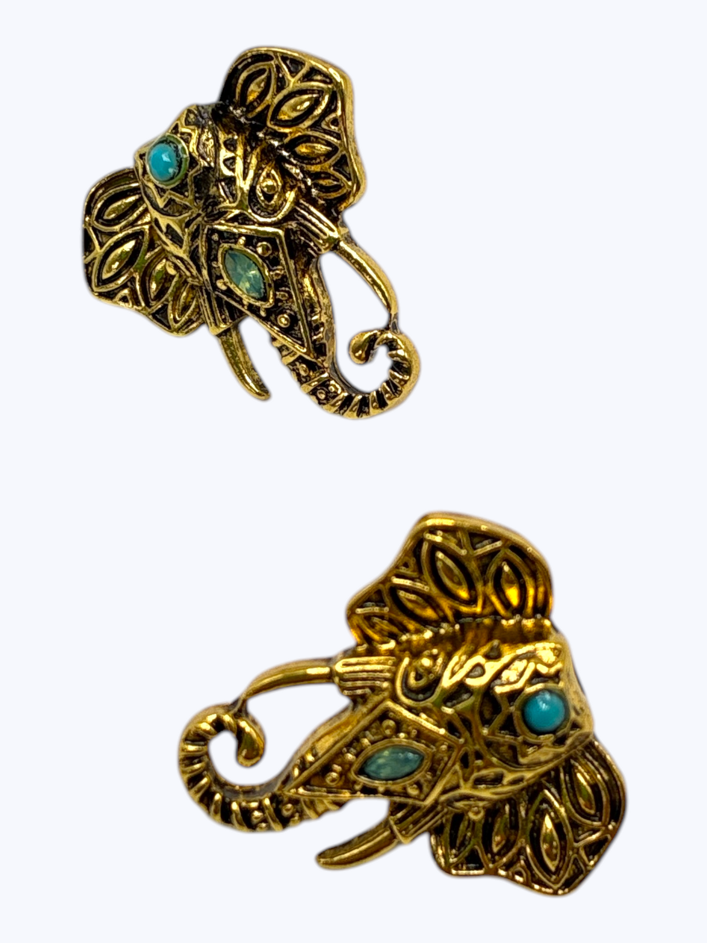 E2332 | Antique Gold Elephant Stud Earrings | ER2651