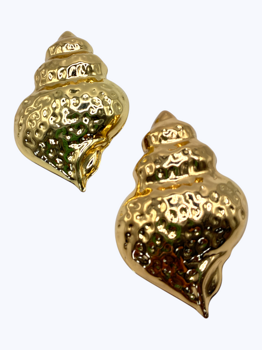 E2355 | Shell Statement Drop Earrings | KE1187
