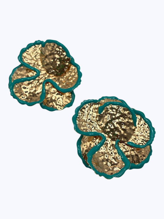 E2360 | Floral Statement Stud Earrings | KE2817