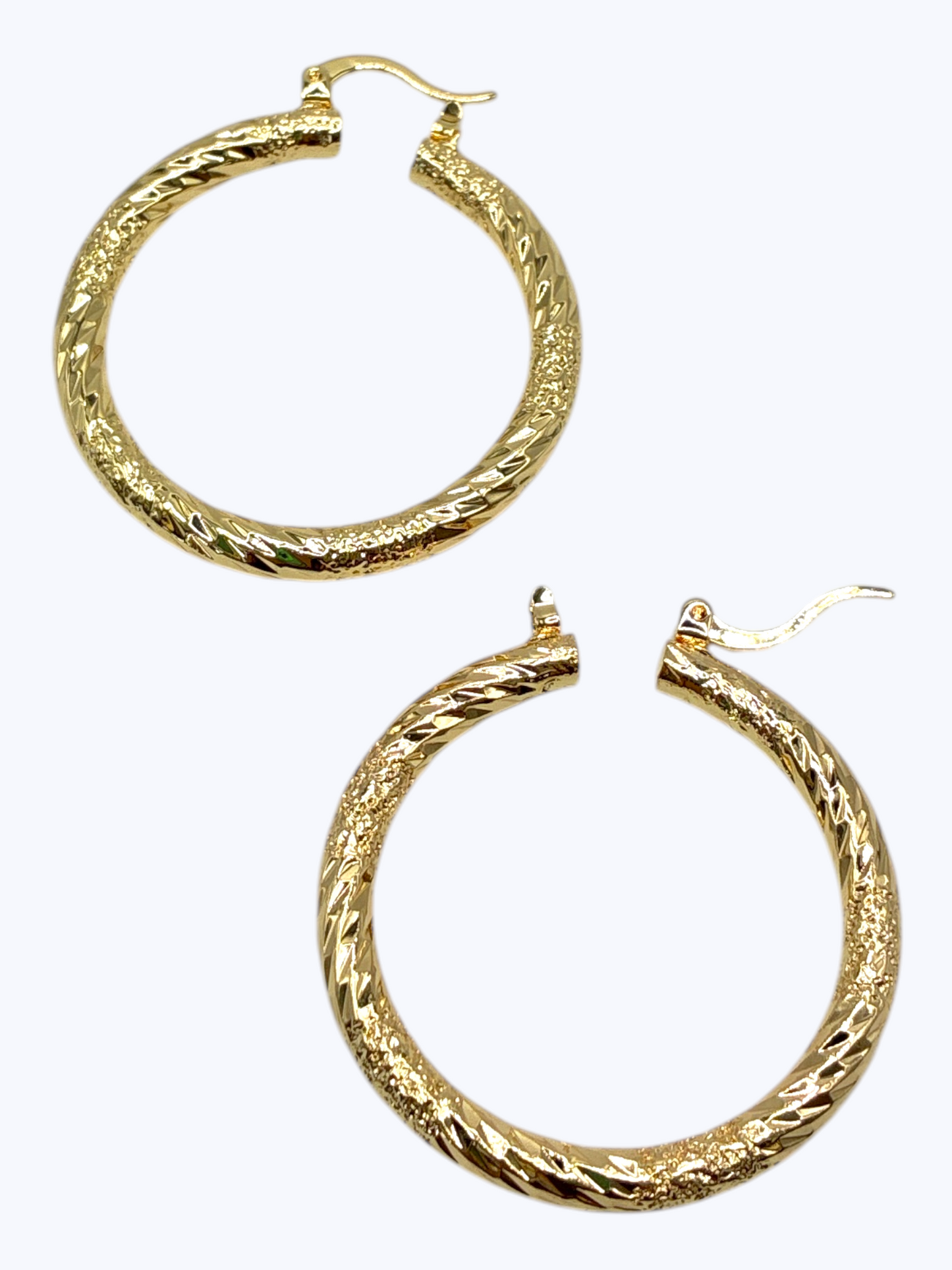E2359 | Textured Hoop Earrings | KE2808-40