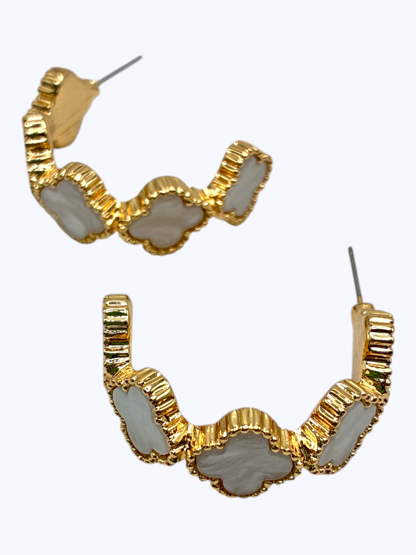 E0037| Florar Hoop Earrings | 25E4991