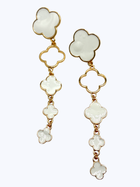 E0064 | Floral Long Earrings | YE3516