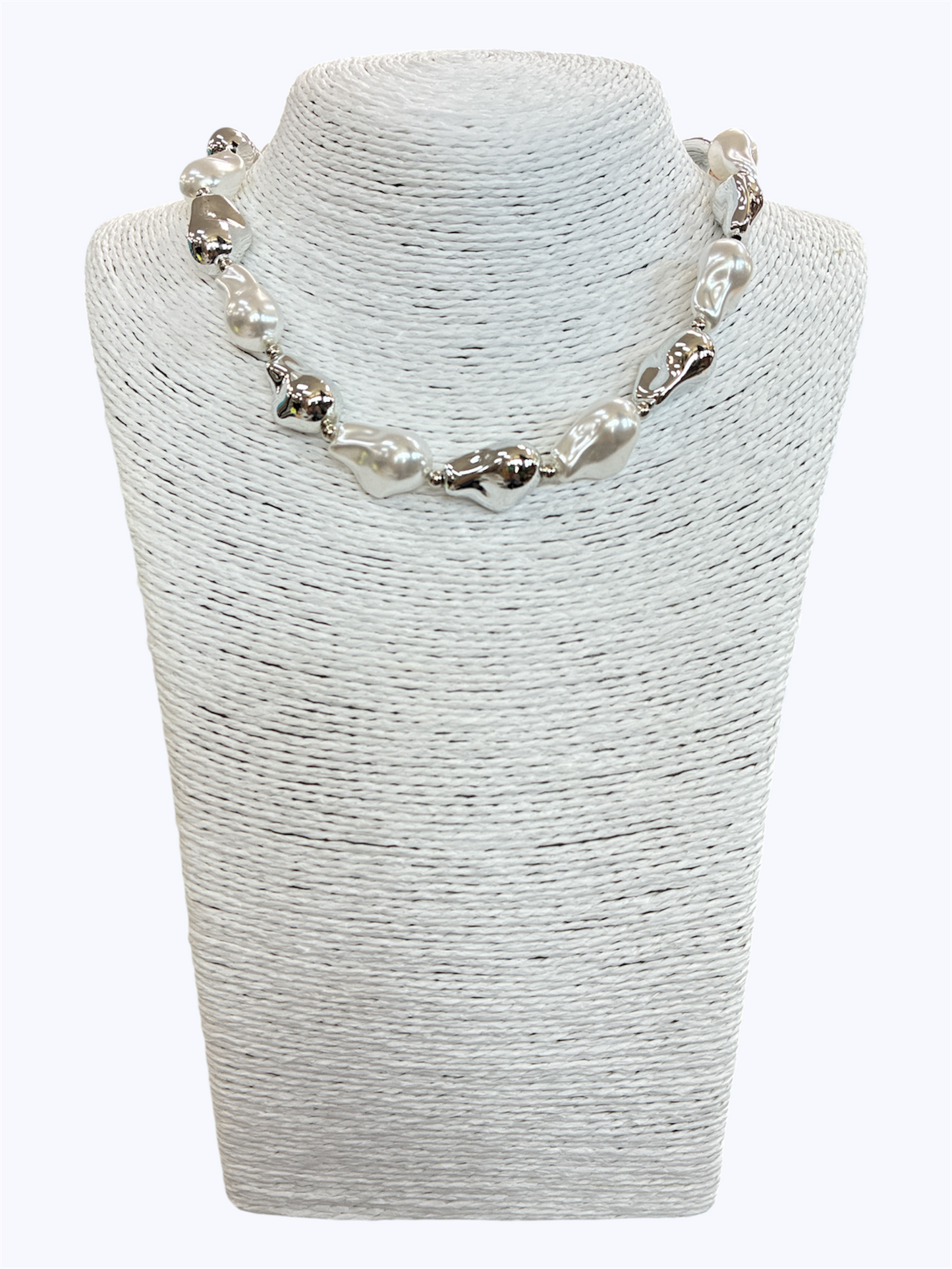 N3013| Hammered Beaded Necklace| KS2147