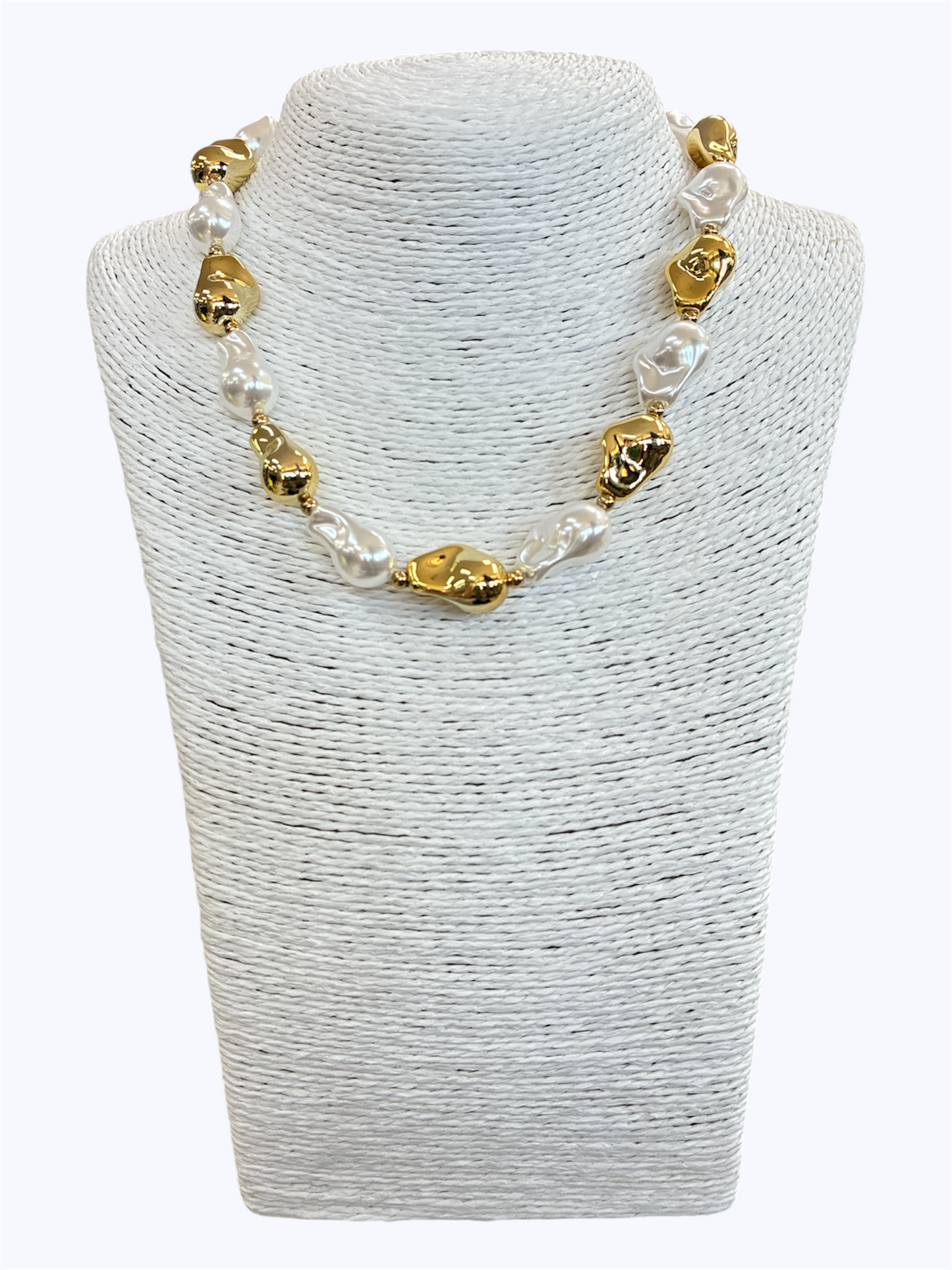 N3013| Hammered Beaded Necklace| KS2147