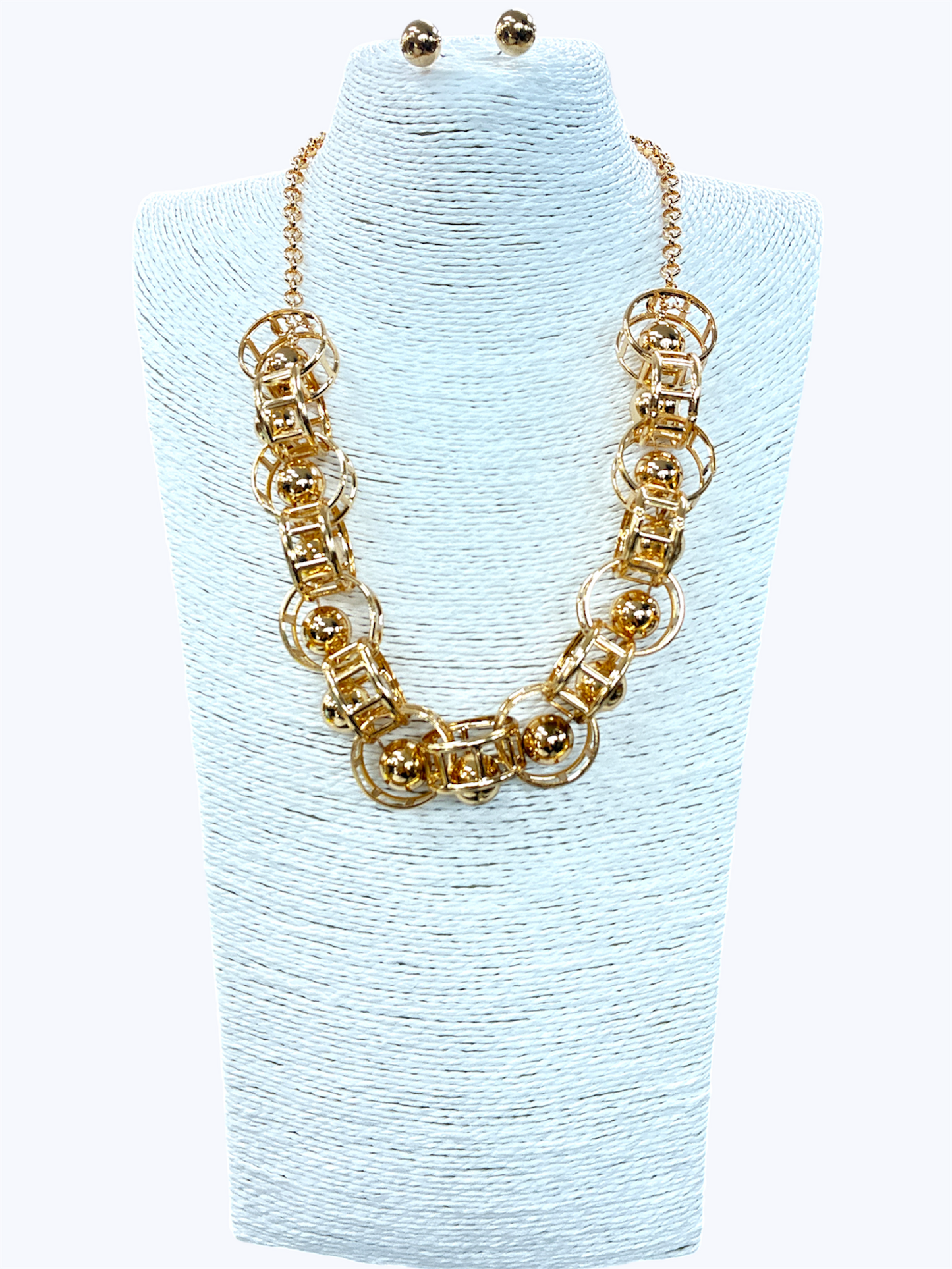 N3002| Ring Chain Link Necklace | KS7307
