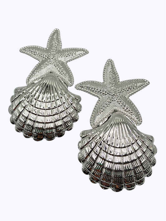 E0434 | Lightweight Starfish Shell Earrings | KE4521