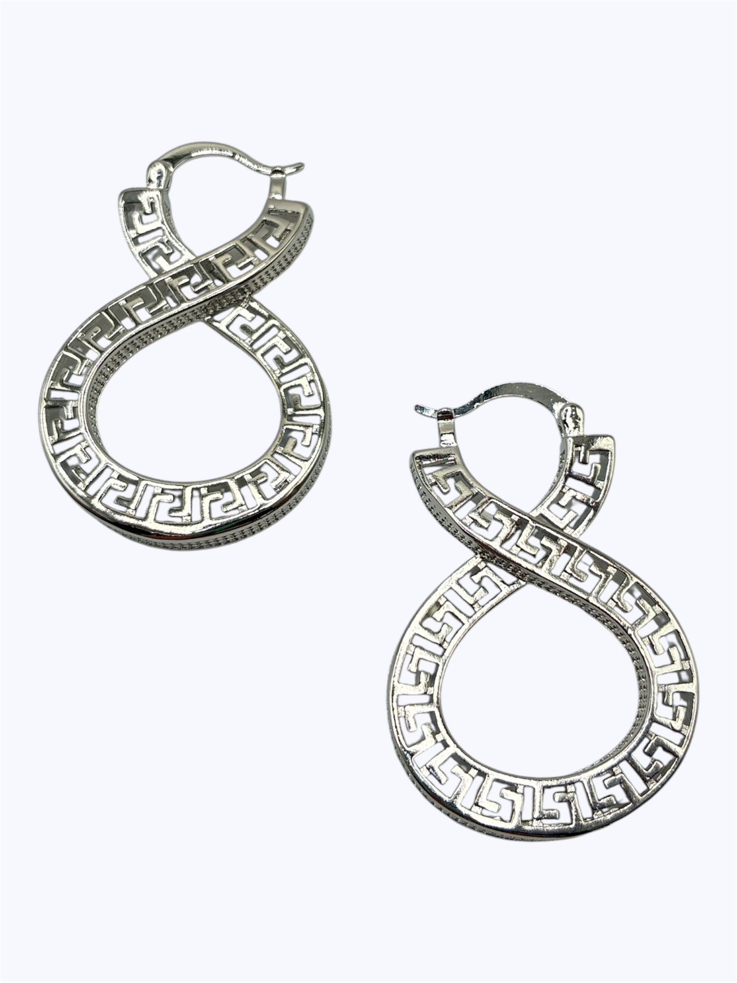 E0264 | Infinity Hoop Drop Earrings | KE2631