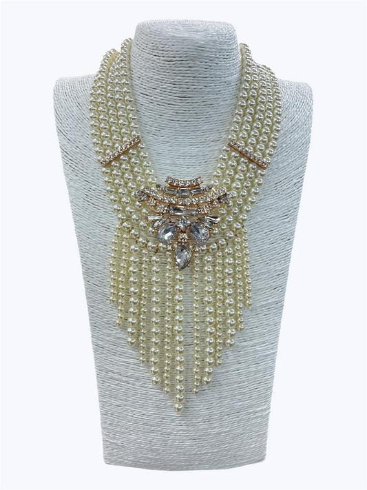 N3106| Statement Fringe Dangle Necklace |TNE1363