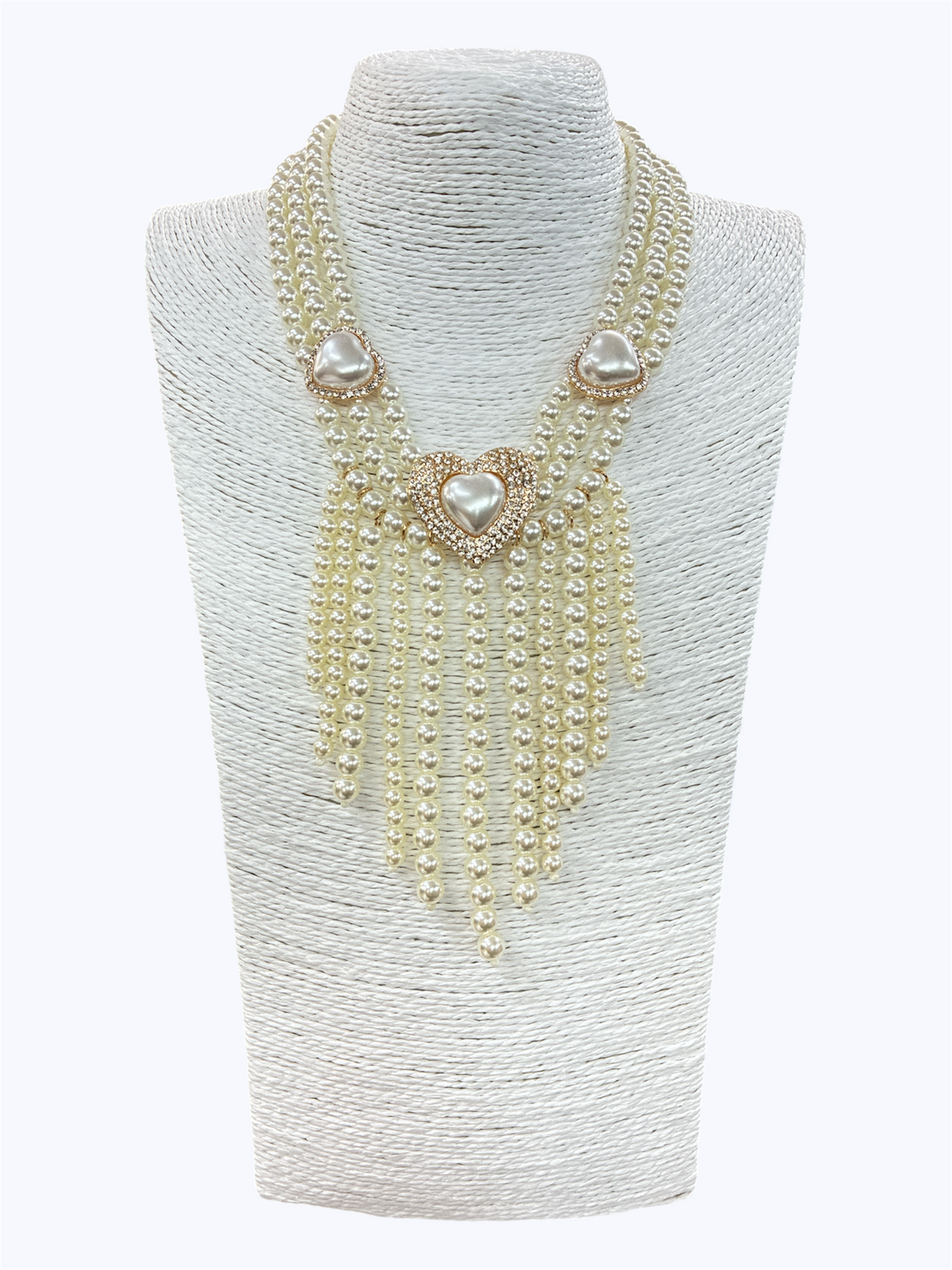 N3141| Heart Pearl Necklace | TNE1302
