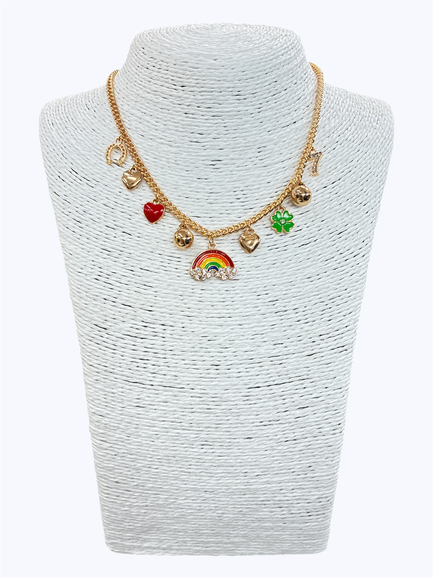 N0562| Multi Charms Dangle Necklace | YN3746