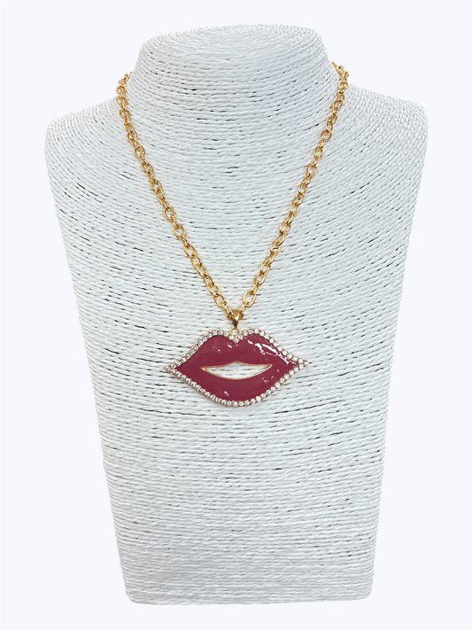 N0522| Lips Chain Necklace| YN3537
