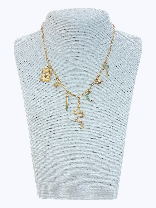 N0208| Charms Short Necklace| NC2567