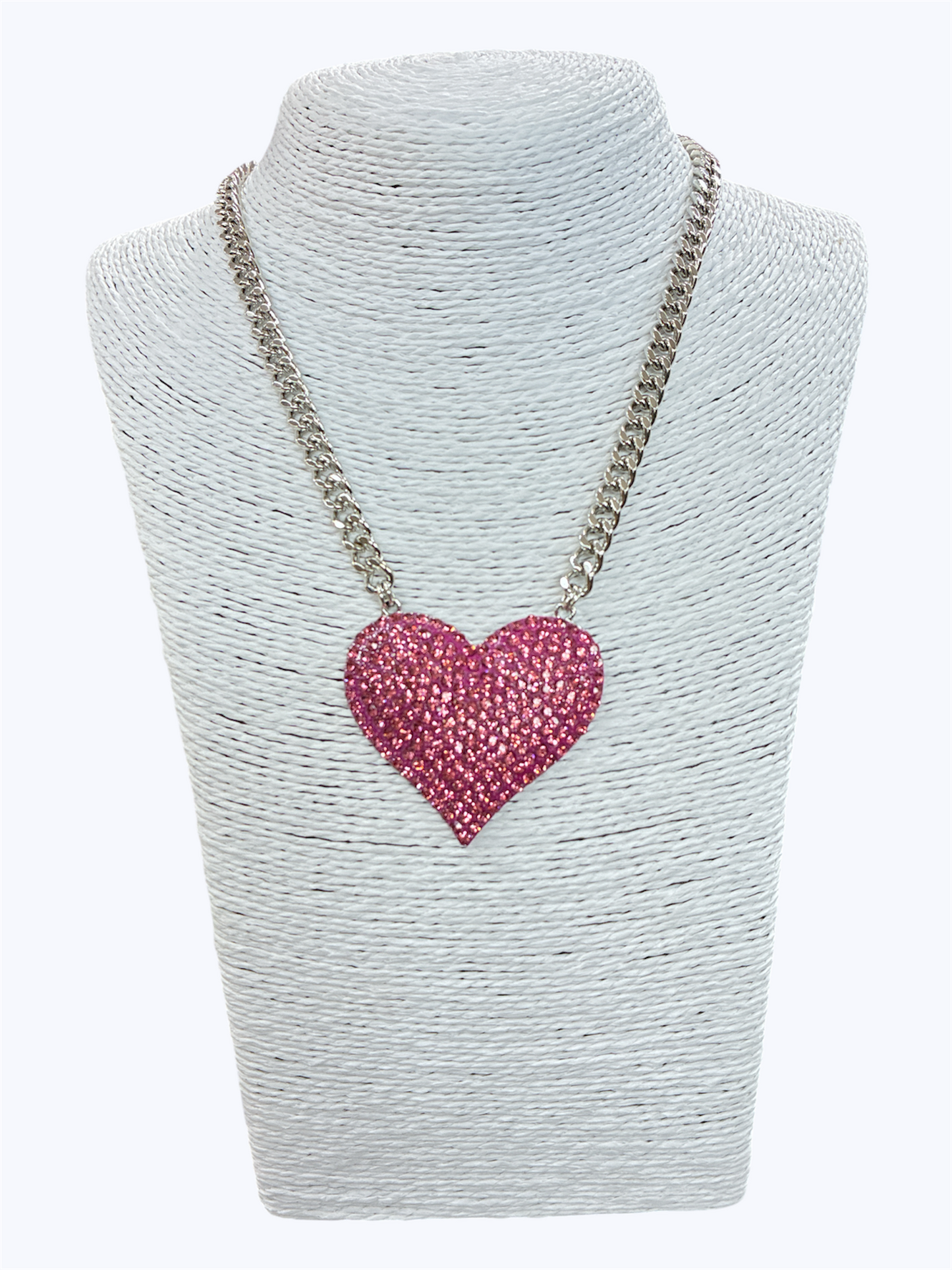 N0049 | Crystal Heart Statement Necklace | 18465