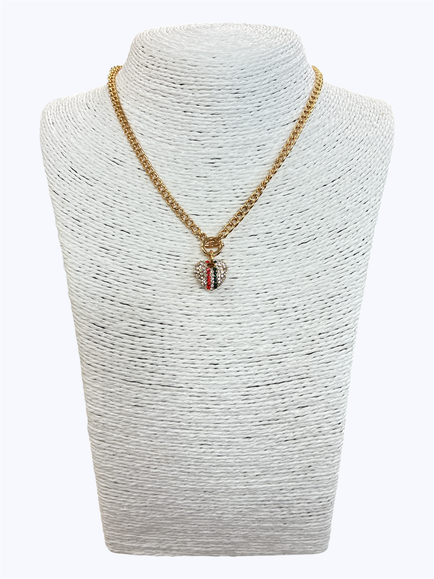 N0051 | Heart Charm Choker Necklace | YN2100