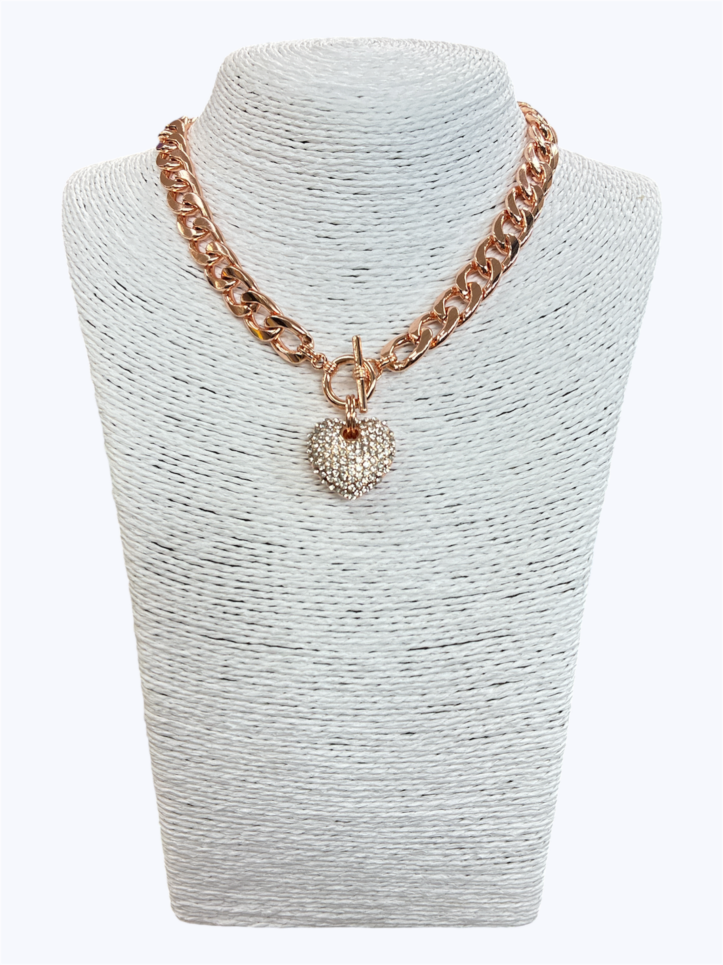 N0030 | Toggle Heart Choker Necklace | YN1442