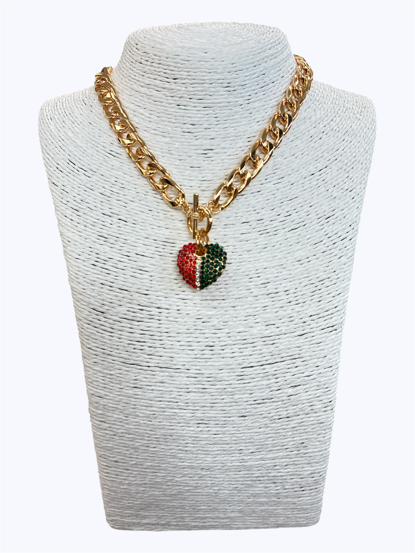 N0030 | Toggle Heart Choker Necklace | YN1442