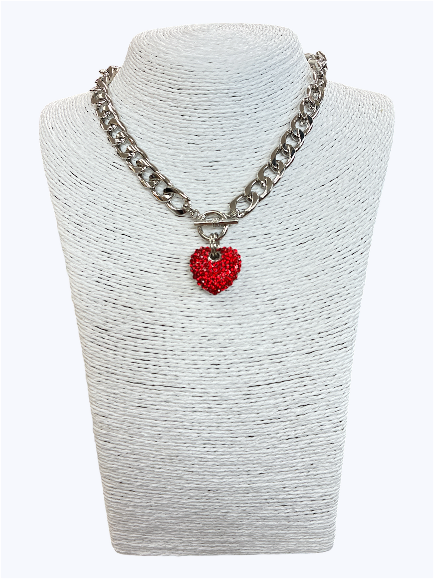 N0030 | Toggle Heart Choker Necklace | YN1442