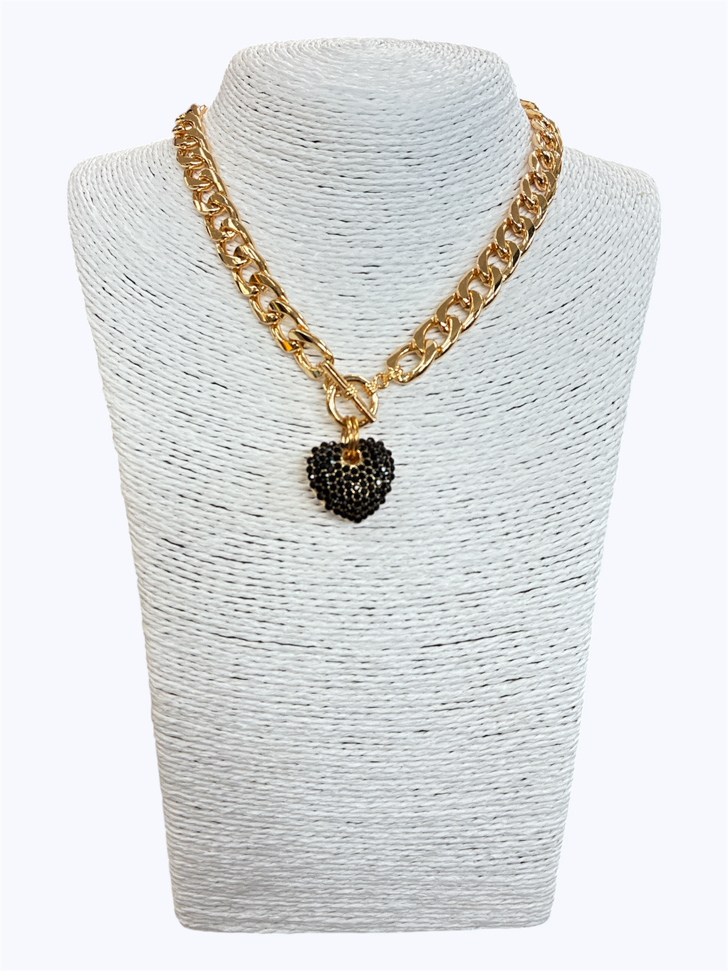 N0030 | Toggle Heart Choker Necklace | YN1442