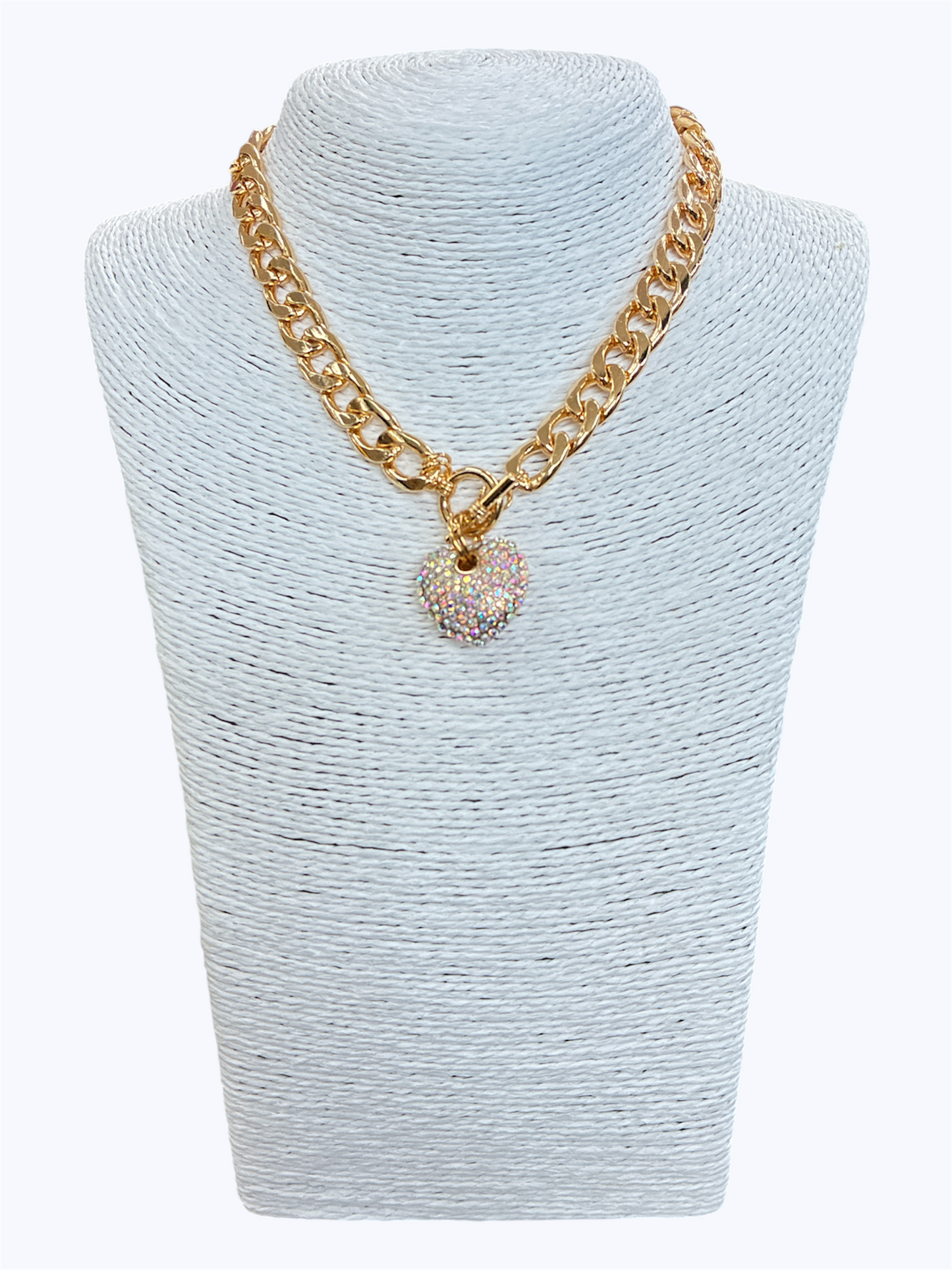 N0030 | Toggle Heart Choker Necklace | YN1442