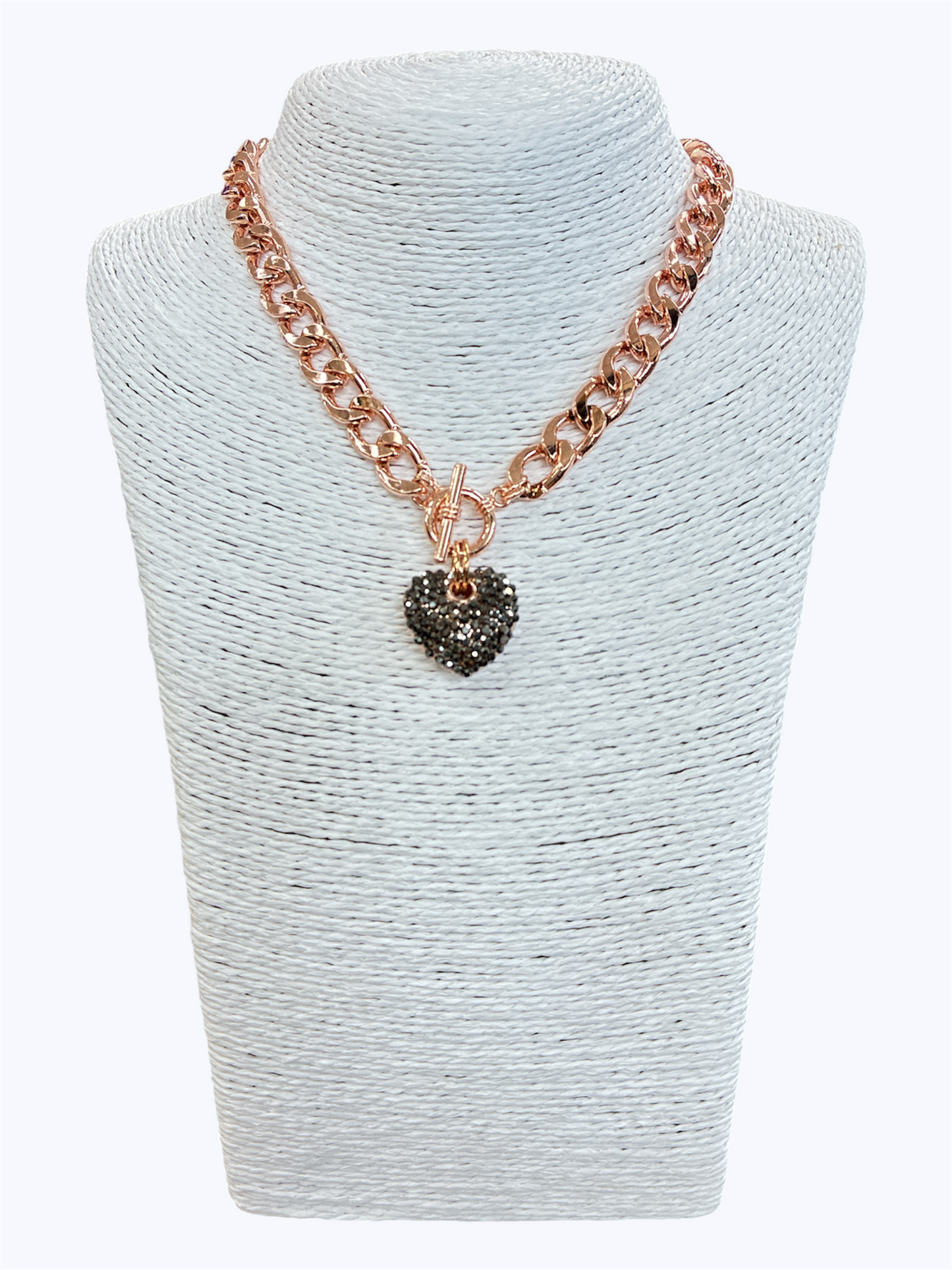 N0030 | Toggle Heart Choker Necklace | YN1442