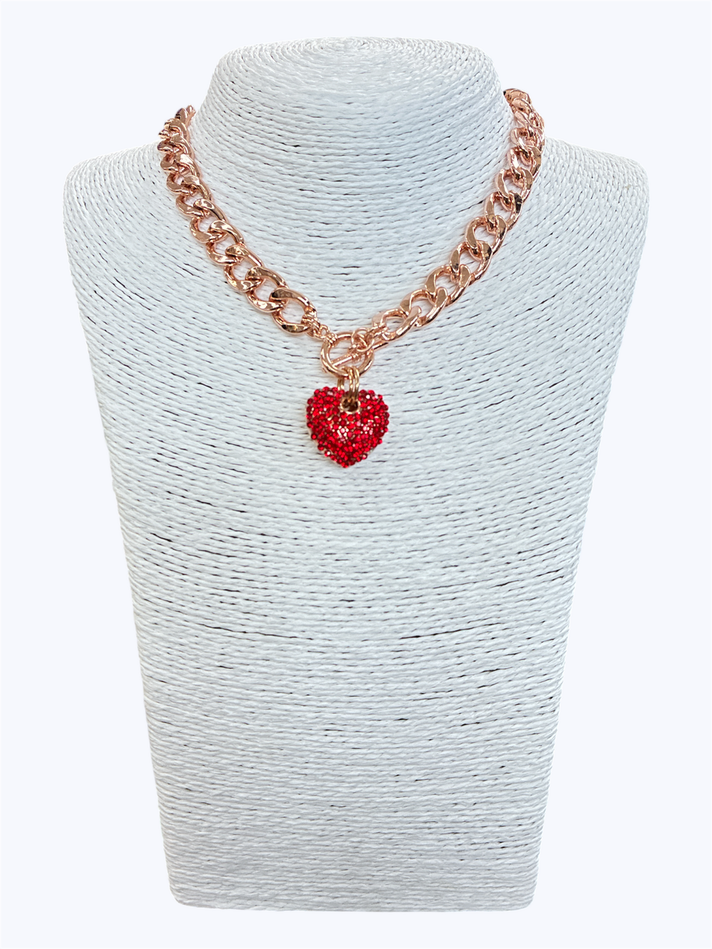 N0030 | Toggle Heart Choker Necklace | YN1442
