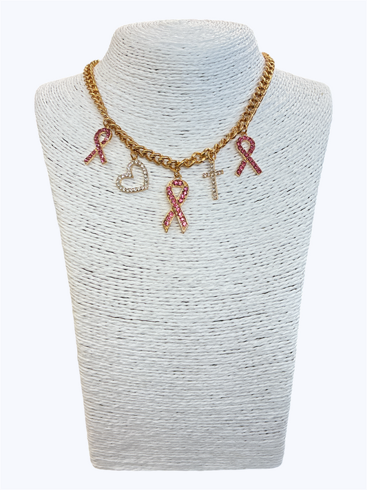Ribbon Charms Necklace