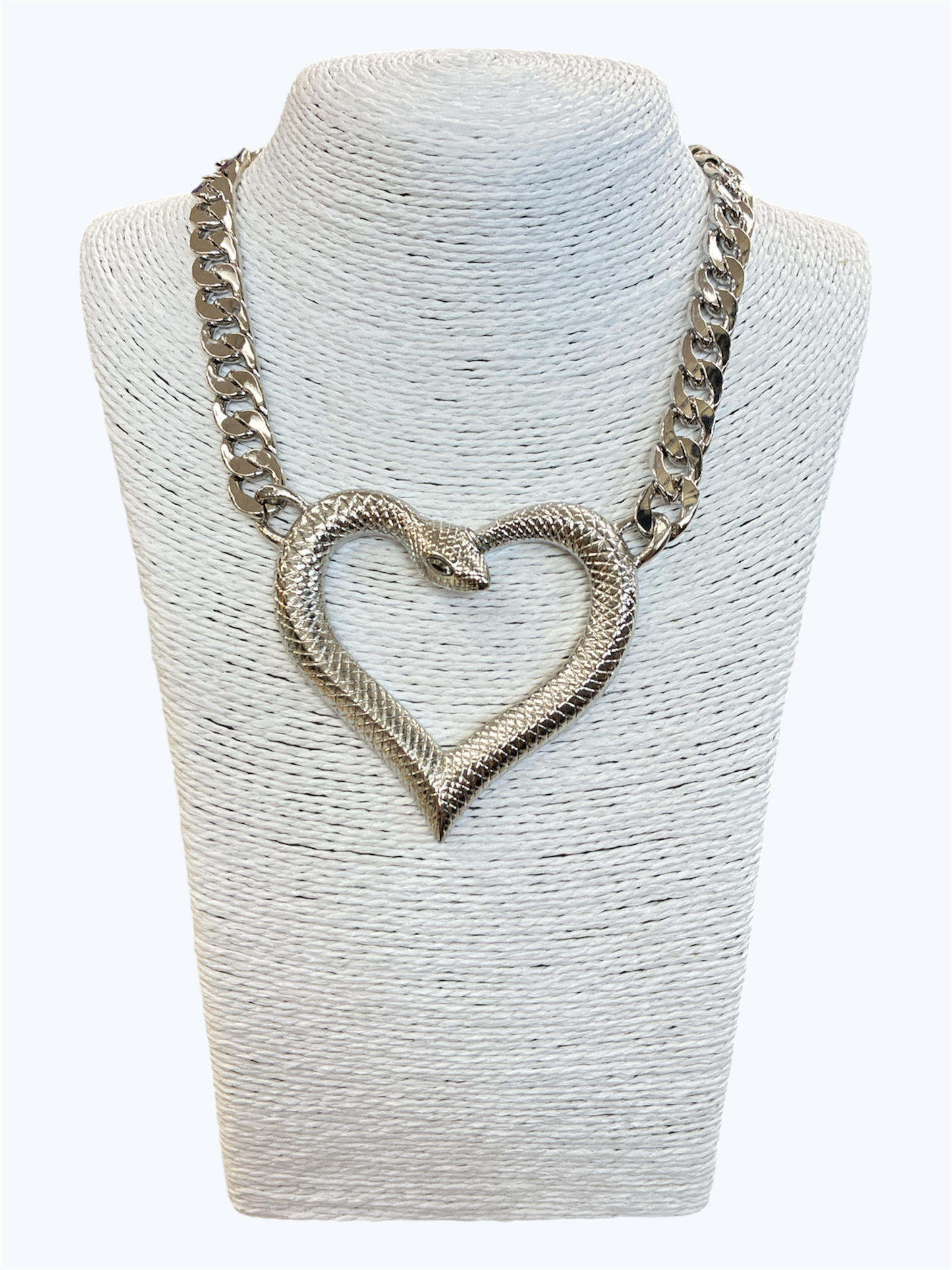 Snake Heart Chain Necklace