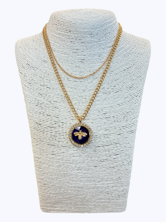 Layered Dragonfly Necklace