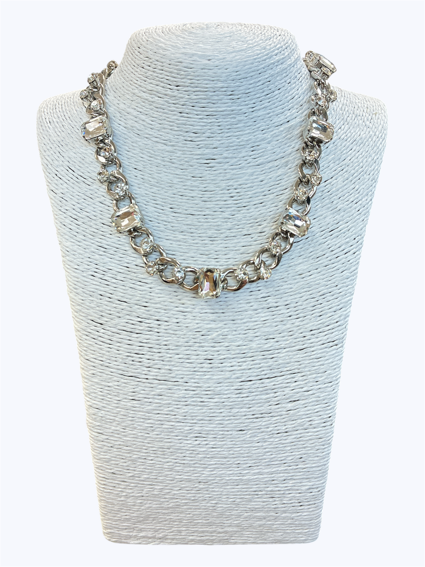 N3058|Rhinestones Deco Chain Necklace |KS7175