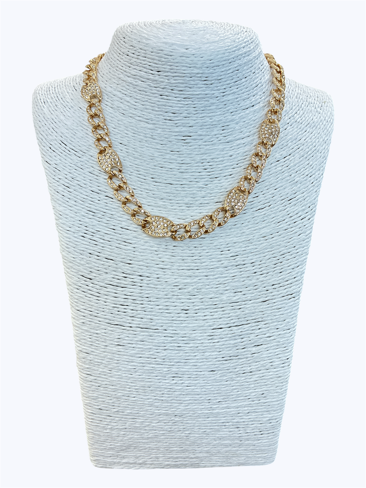 N0456 |Rhinestones  Chain Necklace |KS5156